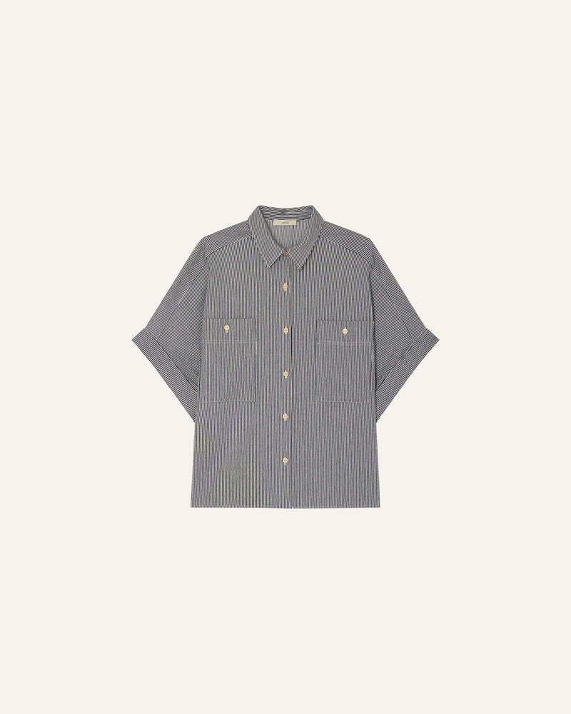 Della Cotton-Blended Seersucker Shirt