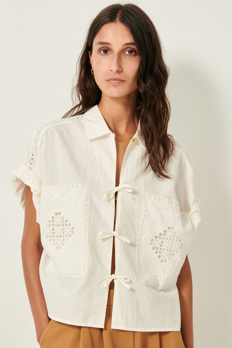 Dellani Embroidery Cotton Blouse