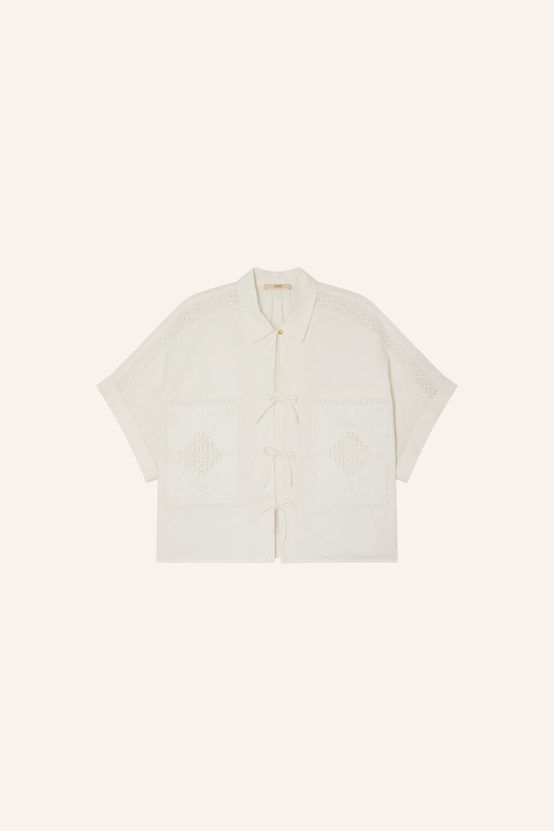 Dellani Embroidery Cotton Blouse