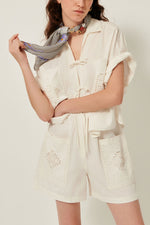 Dellani Embroidery Cotton Blouse