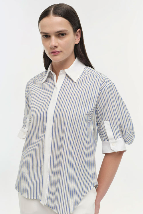 Gemma Striped Cotton Shirt