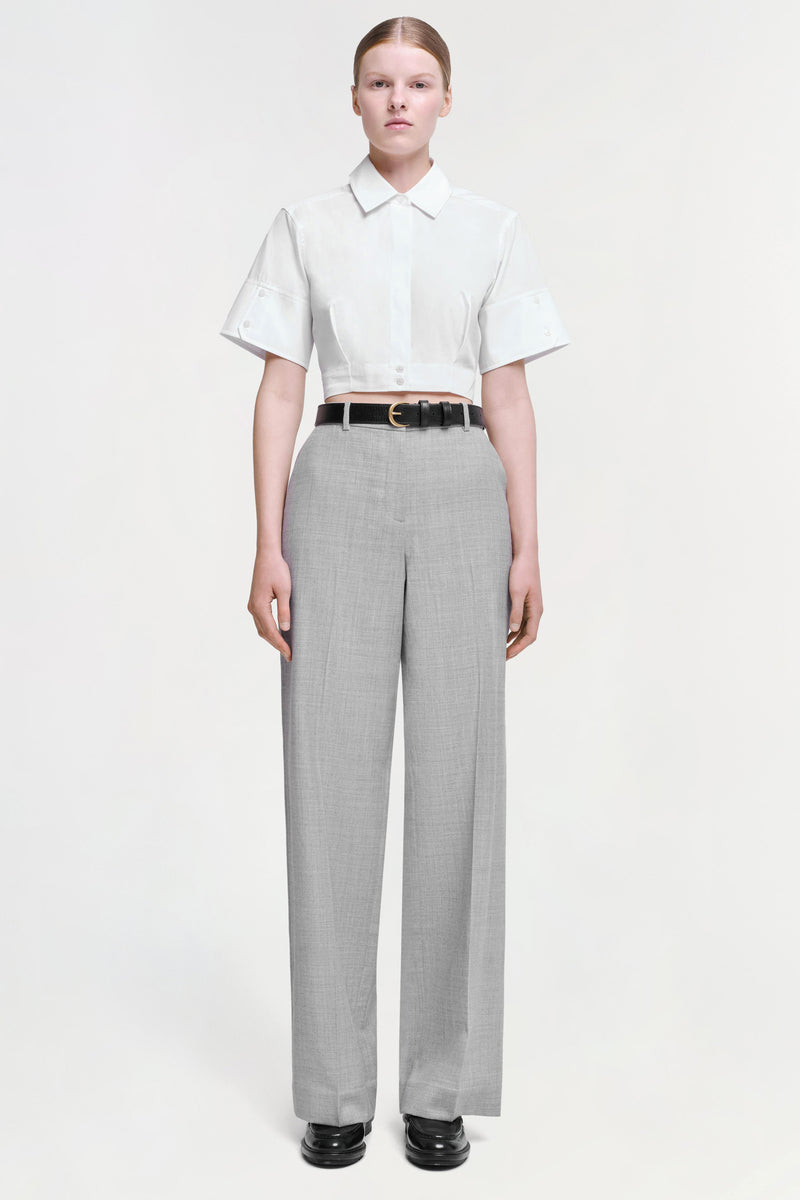 Sabrina Cotton Cropped Shirt