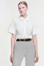 Sabrina Cotton Cropped Shirt