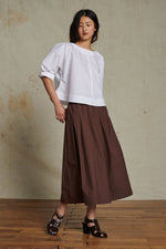 Amalia Cotton Poplin Skirt