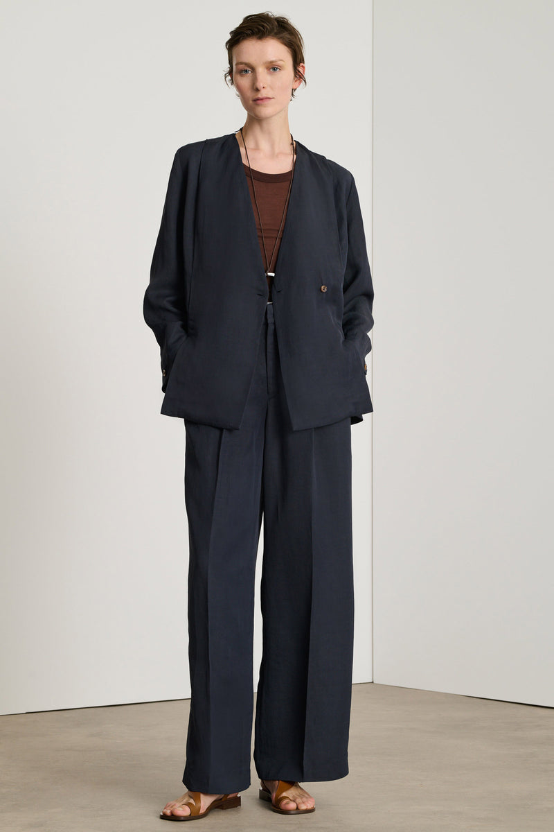 Bristol Linen-Blended Tailored Trousers