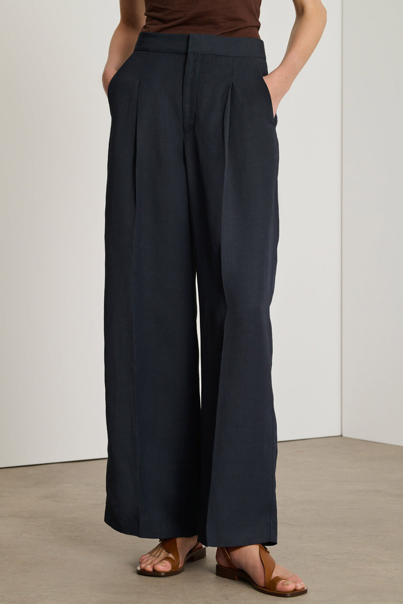 Bristol Linen-Blended Tailored Trousers