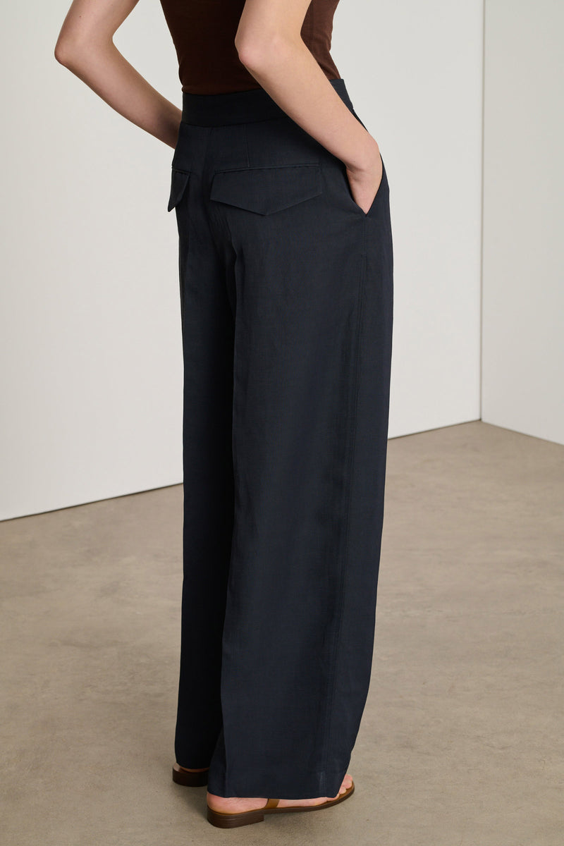 Bristol Linen-Blended Tailored Trousers