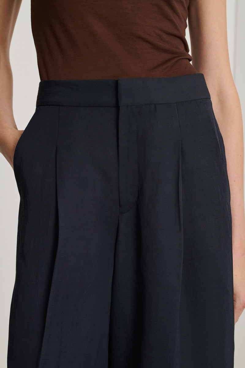 Bristol Linen-Blended Tailored Trousers