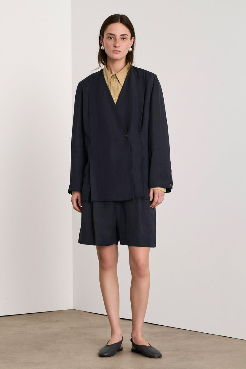 Dawson Linen-Blended Tailored Shorts