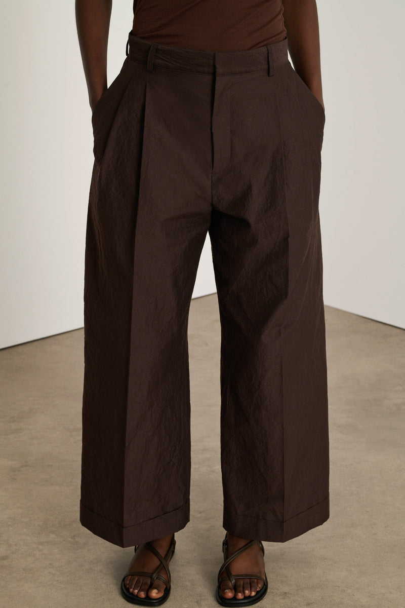 Watson Crinkled Cotton Trousers