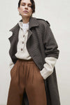 Noelle Houndstooth Wool Coat