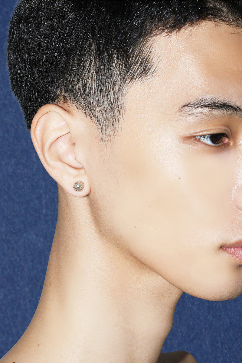 925 Silver Ball Pierced Earring