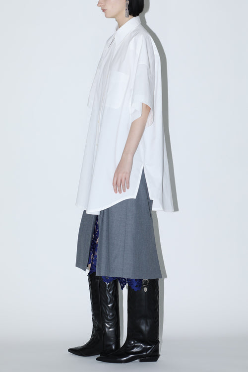 Cotton Oversized Long Shirt