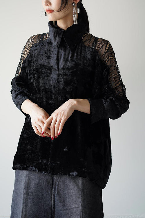 Velvet and Lace Shirt