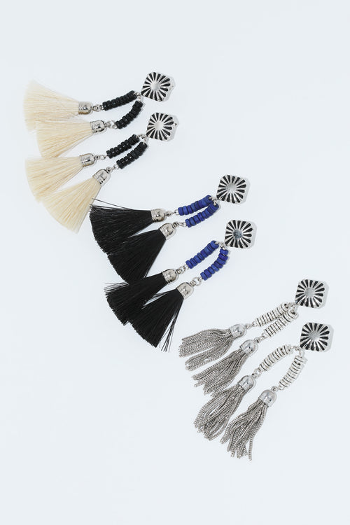 AK924 – Double Fringe Earrings