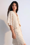 Narciso Cotton Crochet Skirt