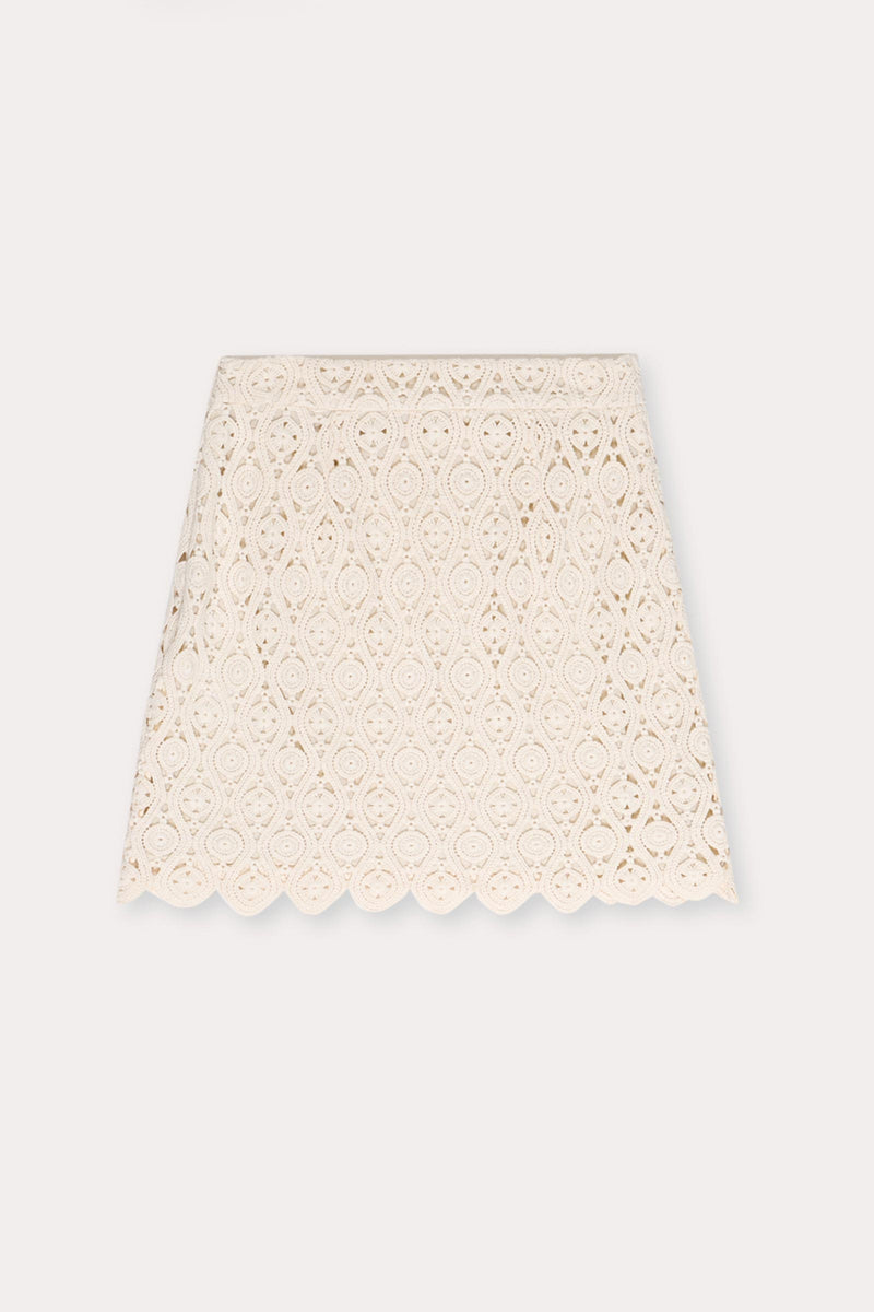 Narciso Cotton Crochet Skirt