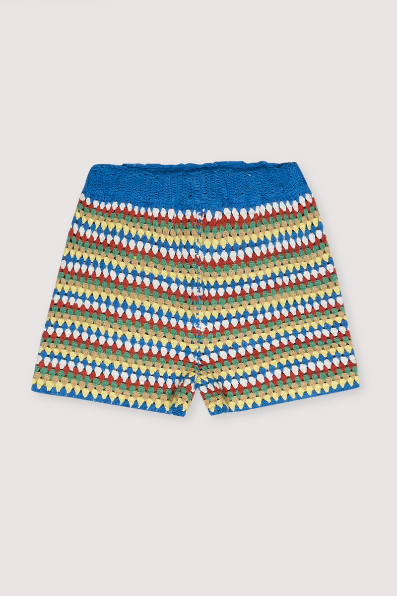 Serifos Cotton Crochet Shorts