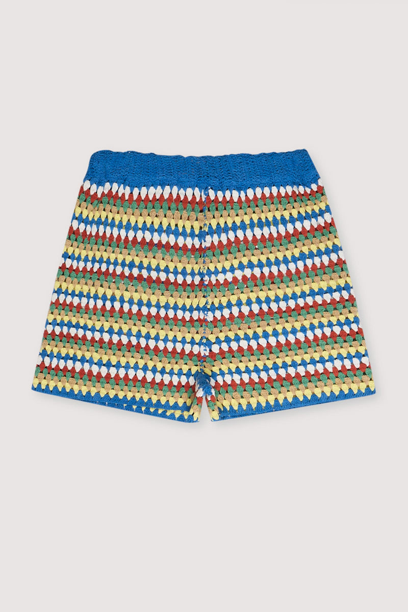 Serifos Cotton Crochet Shorts