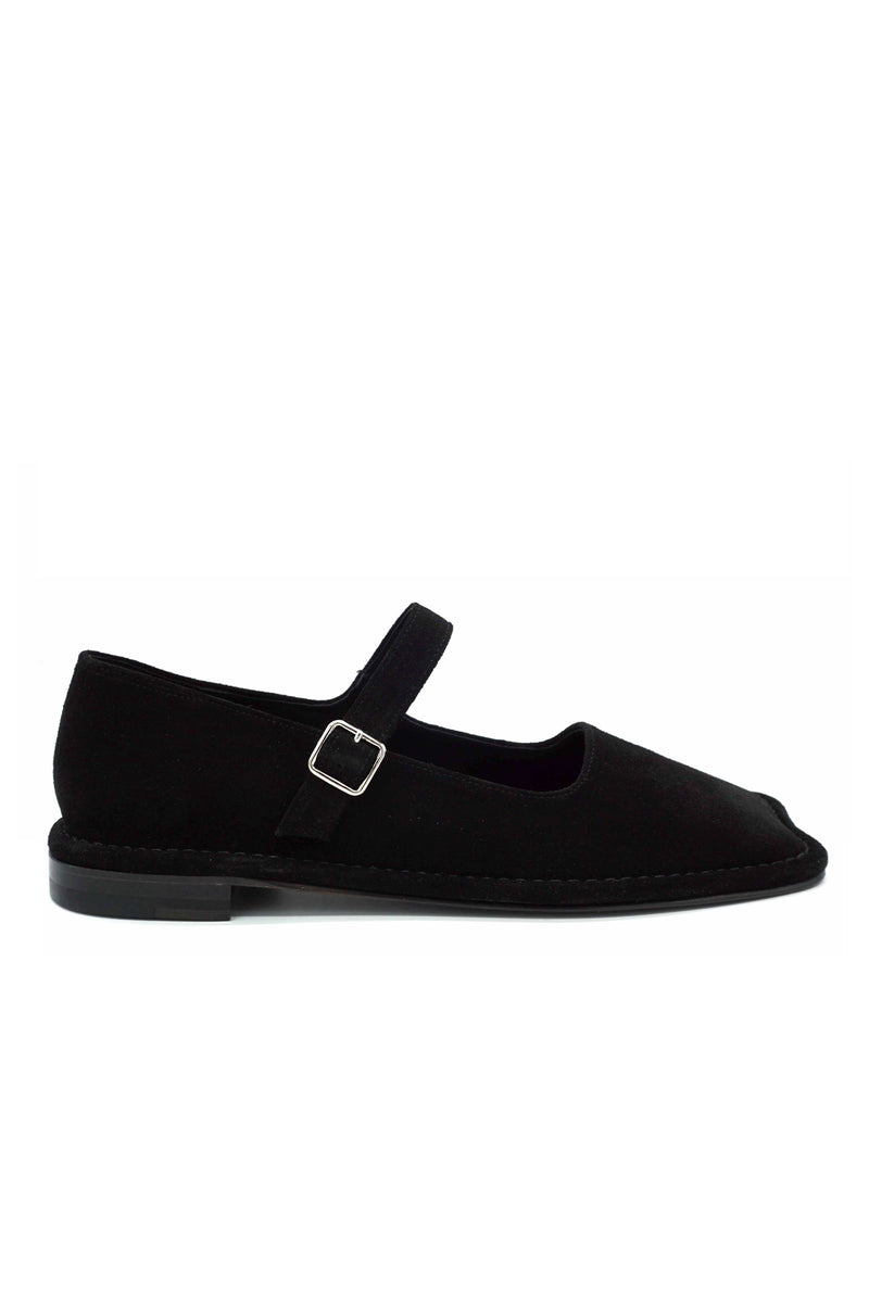 Bomi Suede Mary-Jane Flats