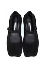 Bomi Suede Mary-Jane Flats