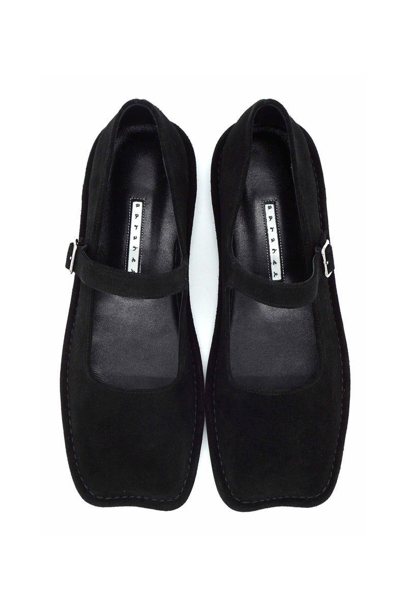 Bomi Suede Mary-Jane Flats