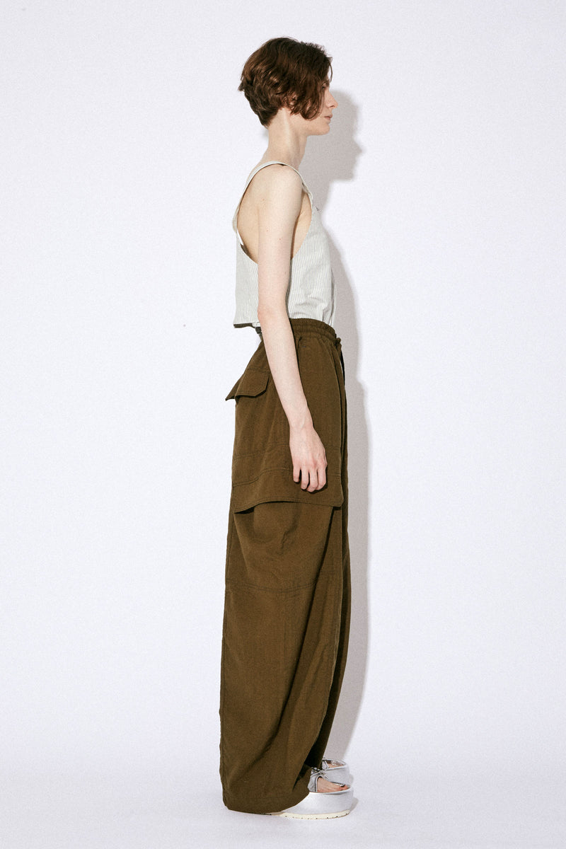 Tropical Wool Cargo Pants