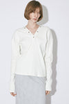 Snap Button Cotton Ribbed Top