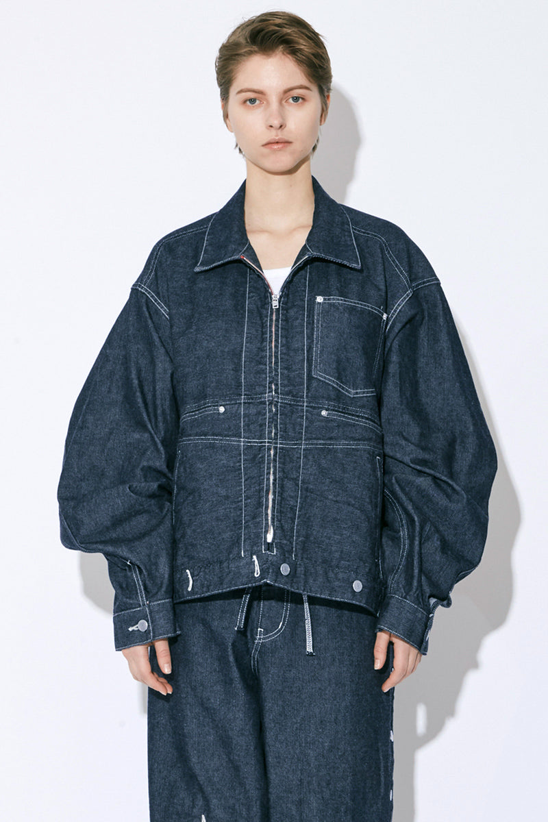 Double-End Left Hand Twill Denim Blouson