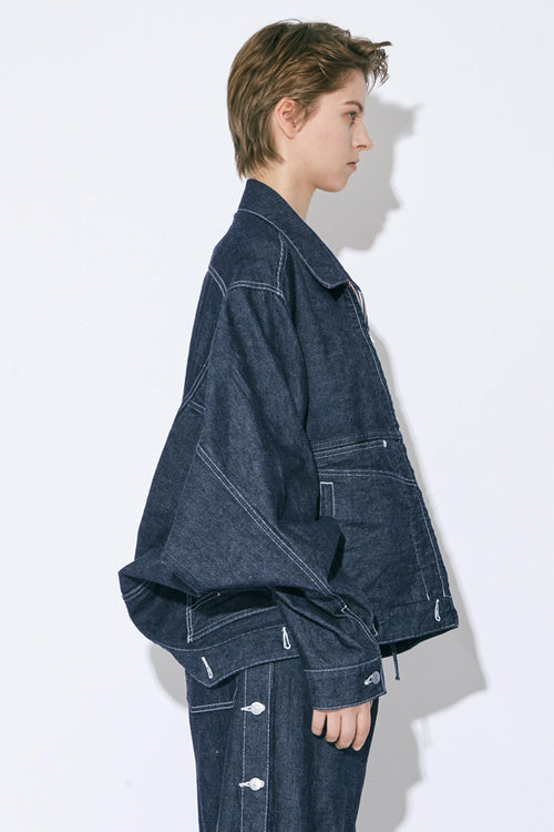 Double-End Left Hand Twill Denim Blouson