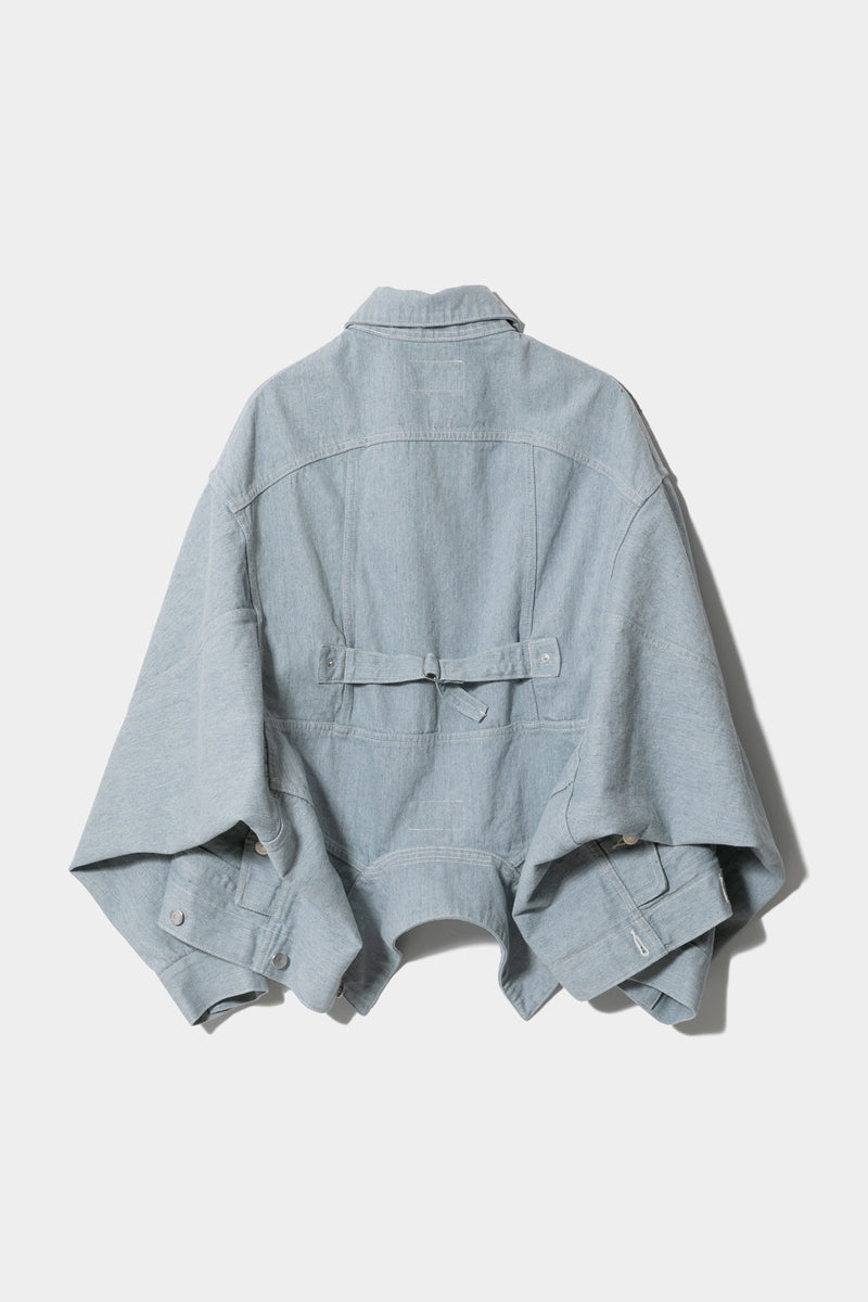 Double-End Recycling Denim Blouson