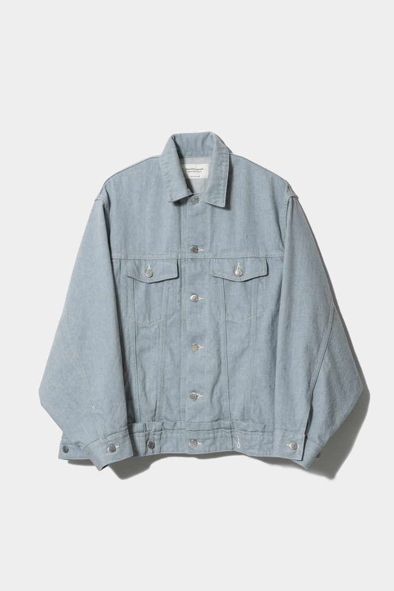 Double-End Recycling Denim Blouson