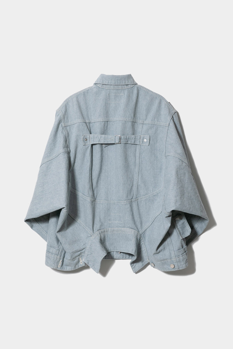 Double-End Recycling Denim Blouson