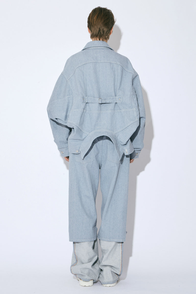 Double-End Recycling Denim Blouson