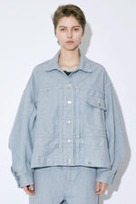 Double-End Recycling Denim Blouson