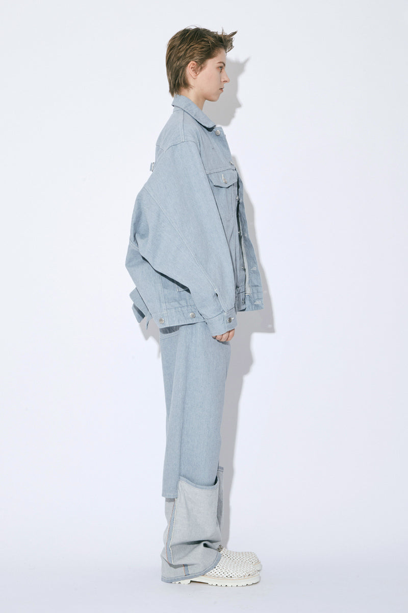 Double-End Recycling Denim Blouson