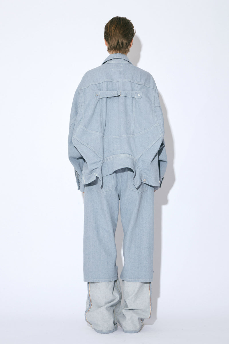Double-End Recycling Denim Blouson