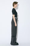 Cotton Suiting Trompe Loeil Pants