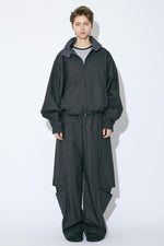 Cotton Suiting Trompe Loeil Pants