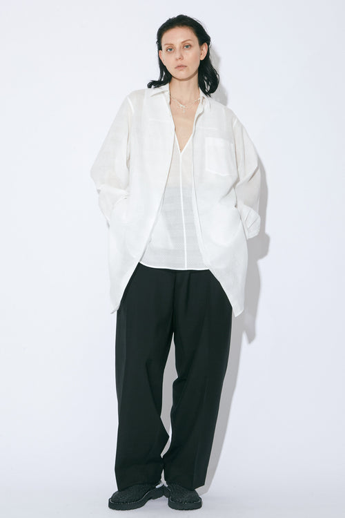 Double Front Leno Cloth Long Shirt