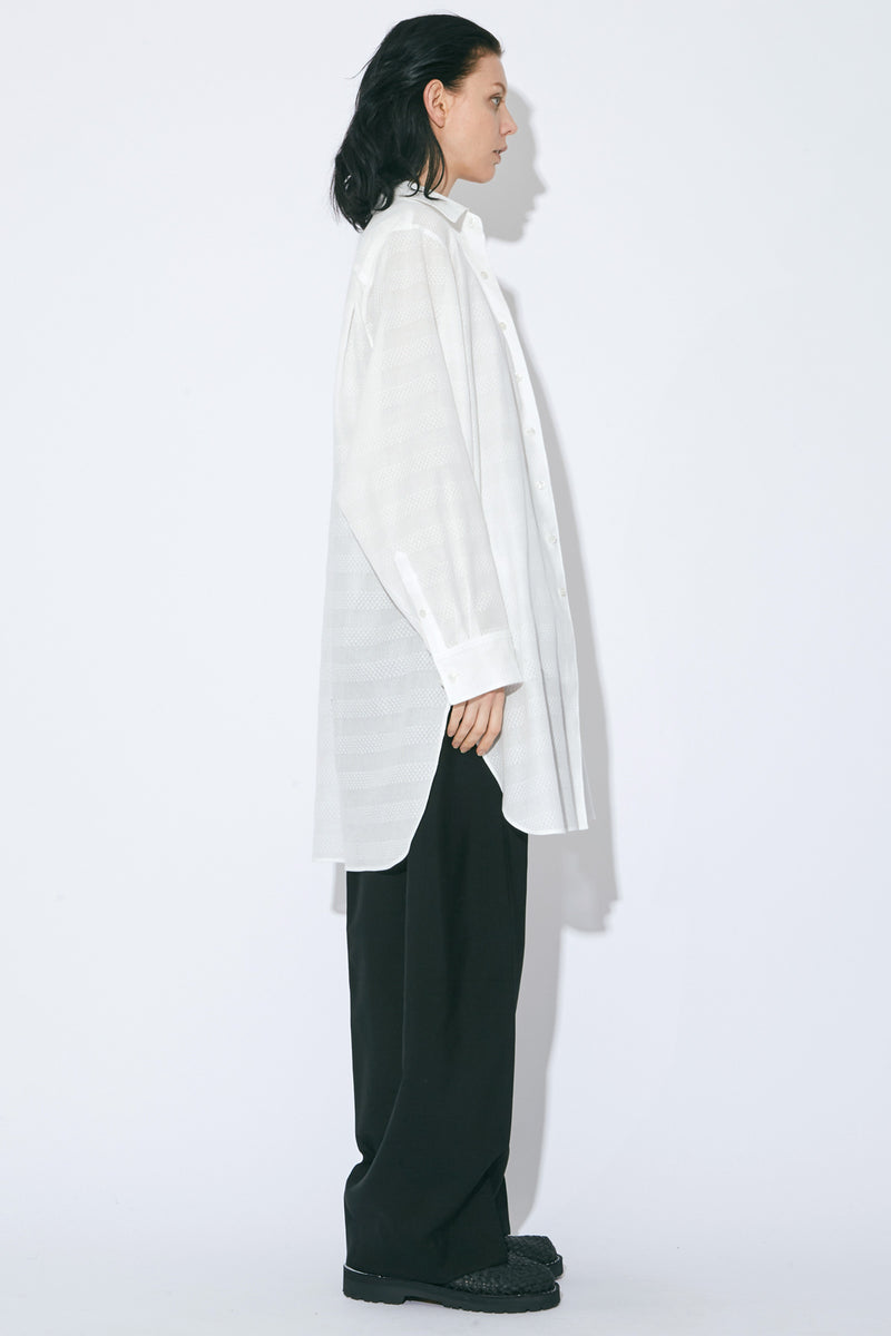 Double Front Leno Cloth Long Shirt