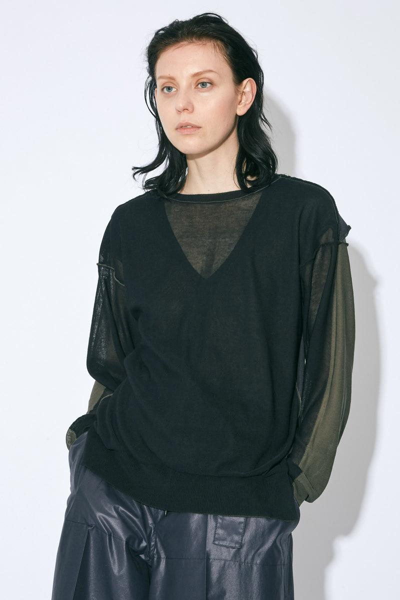 Four-Way Flip Cotton Pullover