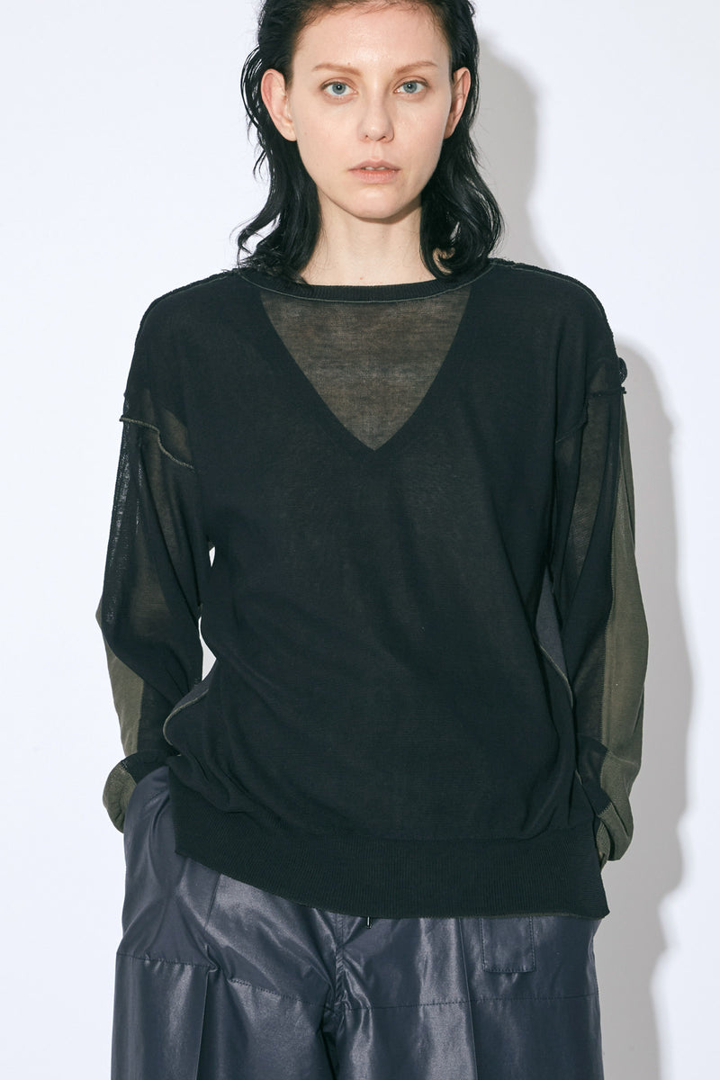 Four-Way Flip Cotton Pullover