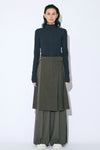 Double Neck Lacey Rib Cardigan