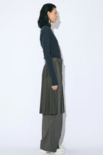 Double Neck Lacey Rib Cardigan