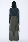 Double Neck Lacey Rib Cardigan