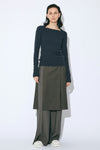 Double Neck Lacey Rib Cardigan