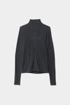 Double Neck Lacey Rib Cardigan