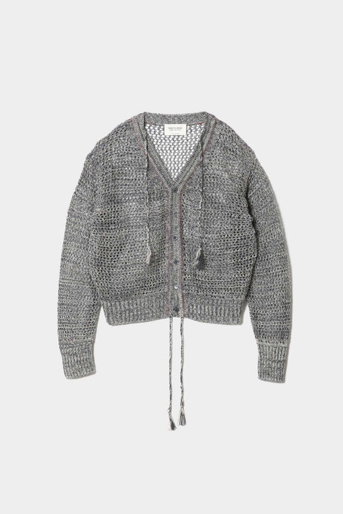 Double-End Crossover Cotton Cardigan