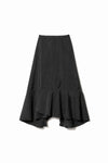 Double-End Sand Wash Silk Flare Skirt